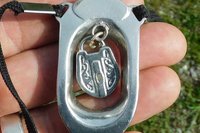 BDSM Clitoral Restraint with Padlock Charm.