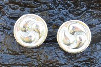 Triskelion Cufflinks – Symbol of Unity and Balance. Hand Cast Pewter.