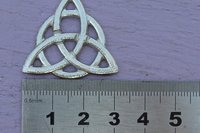 Triquetra Brooch. Hand Cast Pewter.