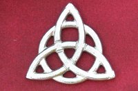 Triquetra Brooch. Hand Cast Pewter.