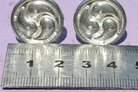 Triskelion Cufflinks – Symbol of Unity and Balance. Hand Cast Pewter.