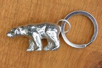 LGBTQ+ Bear Culture Keyring. Hand Cast Pewter.