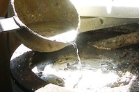 Ange gardien cornu. Fabrication artisanale Française, en Étain, par Les Étains de Jumilhac