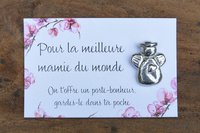 Ange gardien cornu. Fabrication artisanale Française, en Étain, par Les Étains de Jumilhac