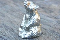 Sitting Bear Figurine – Celebrating LGBTQ+ Bear Culture. Hand Cast Pewter.
