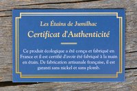 Mine (La Mienne), Jeton Érotique BDSM, Accessoires BDSM, Jeton de Soumise, Fait à la Main en Etain, par William Sturt des Etains de Jumilhac