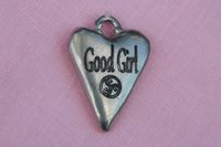 BDSM Bite Me Pendant, Erotic Sub Gift. Adjustable Waxed Cord. Hand Cast Pewter.
