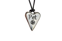 BDSM ‘Pet’ Pendant, Erotic Sub Gift. Adjustable Waxed Cord. Hand Cast Pewter.