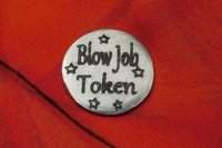 Coupon Blow Job Token, Jeton Érotique BDSM, Accessoires BDSM, Jeton de Soumise, Fait à la Main en Etain, Les Etains de Jumilhac