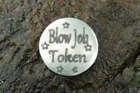 Coupon Blow Job Token, Jeton Érotique BDSM, Accessoires BDSM, Jeton de Soumise, Fait à la Main en Etain, Les Etains de Jumilhac