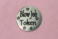 Coupon Blow Job Token, Jeton Érotique BDSM, Accessoires BDSM, Jeton de Soumise, Fait à la Main en Etain, Les Etains de Jumilhac
