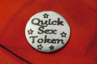Jeton Érotique, Coupon Quick Sex, Jeton BDSM, Accessoires BDSM, Jeton de Soumise, Fait à la Main en Etain, Les Etains de Jumilhac