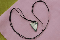BDSM Salope (Whore) Pendant, Erotic Sub Gift. Adjustable Waxed Cord. Hand Cast Pewter.