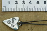 BDSM Good Girl Pendant, Erotic Sub Gift. Adjustable Waxed Cord. Hand Cast Pewter.
