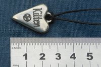 BDSM Kitten Pendant, Erotic Sub Gift. Adjustable Waxed Cord. Hand Cast Pewter.
