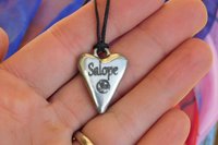 BDSM Salope (Whore) Pendant, Erotic Sub Gift. Adjustable Waxed Cord. Hand Cast Pewter.