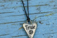 BDSM Truie Pendant, Erotic Sub Gift. Adjustable Waxed Cord. Hand Cast Pewter.