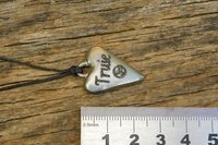 BDSM Truie Pendant, Erotic Sub Gift. Adjustable Waxed Cord. Hand Cast Pewter.