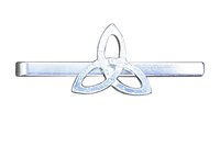 Pince à Cravate Triquetra, Accessoires Triquetra, Faite Main en Etain par William Sturt des Etains de Jumilhac