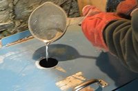 Pince à Cravate Cadenas, Faite Main en Étain, Fabrication Artisanale Française, aux Étains de Jumilhac