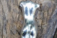 Female Torso Brooch - Rear View