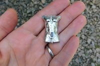 Male Torso Brooch - Front View
