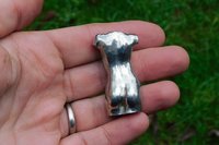 Female Torso. Hand Cast Pewter.