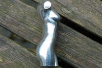 Female Torso. Hand Cast Pewter.
