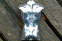 Male Torso with Erection. Hand Cast Pewter.