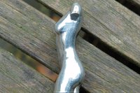 Female Torso. Hand Cast Pewter.