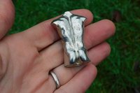 Male Torso. Hand Cast Pewter