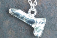 Penis Pendant Necklace – Erotic Jewelry. Hand Cast Pewter.