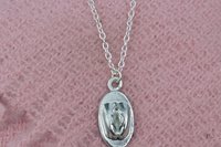 Vulva Pendant Necklace – Erotic Jewelry. Hand Cast Pewter.