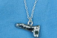Penis Pendant Necklace – Erotic Jewelry. Hand Cast Pewter.