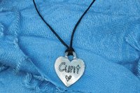 Pendentif BDSM cunt, Accessoire de Soumise, Cordon Noué en Permanance, Fait Main en Etain, Les Etains de Jumilhac
