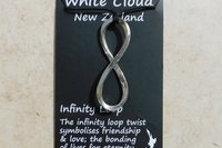 Infinity Loop Pendant – Symbol of Eternal Connection. Hand Cast Pewter.