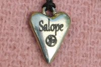 BDSM Salope (Whore) Pendant, Erotic Sub Gift. Adjustable Waxed Cord. Hand Cast Pewter.