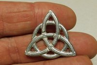Triquetra Brooch. Hand Cast Pewter.