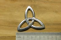 Triquetra Brooch. Hand Cast Pewter.