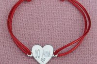 Bracelet en étain pour les noces de 10 Ans (noces d'étain); Gravure "10 Ans"; taille et couleur personnalisables