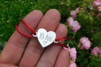Bracelet en étain pour les noces de 10 Ans (noces d'étain); Gravure "10 Ans"; taille et couleur personnalisables