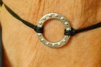 Day Collar with Tiny Studs – Symbol of Commitment and Trust. Hand Cast Pewter.