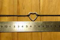 Heart Shaped Day Collar  – Symbol of Commitment and Trust. Hand Cast Pewter.