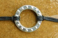 Day Collar with Tiny Studs – Symbol of Commitment and Trust. Hand Cast Pewter.