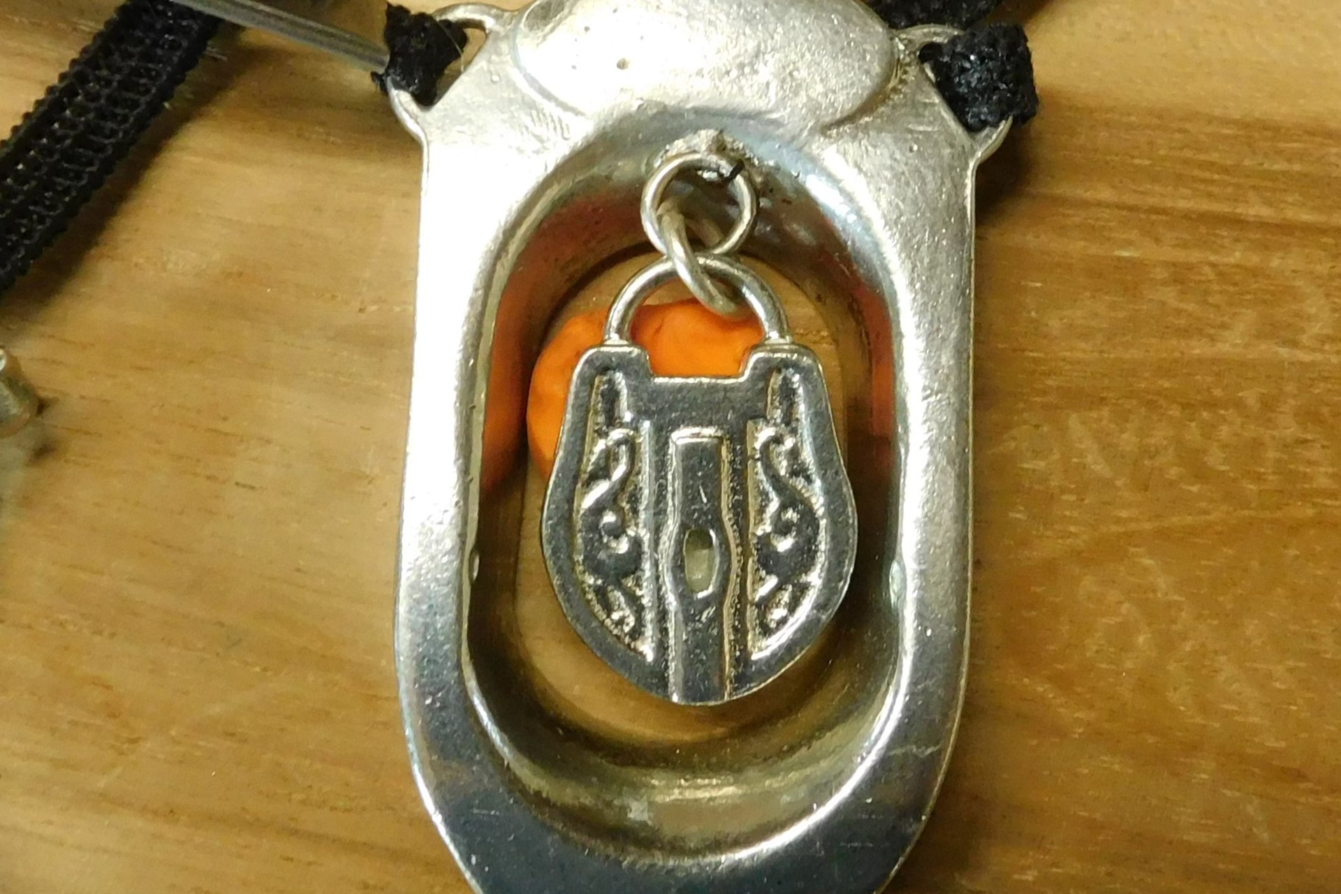 BDSM Clitoral Restraint with Padlock Charm.