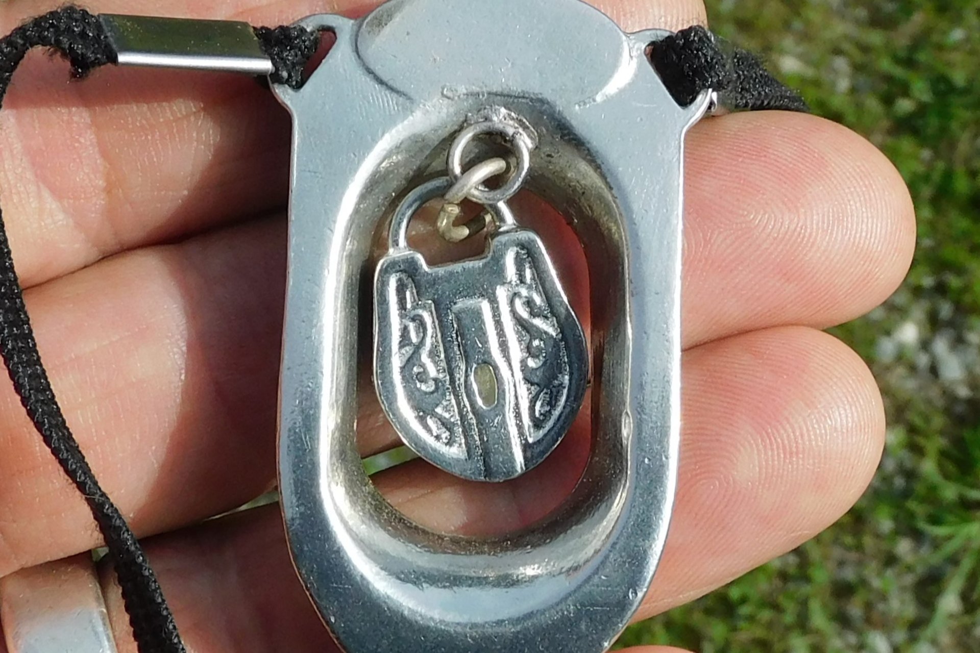 BDSM Clitoral Restraint with Padlock Charm.