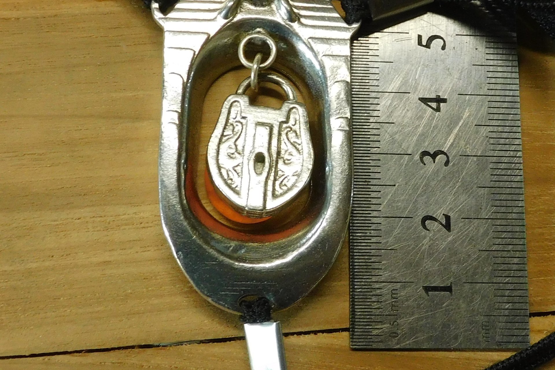 BDSM Clitoral Restraint with Padlock Charm.