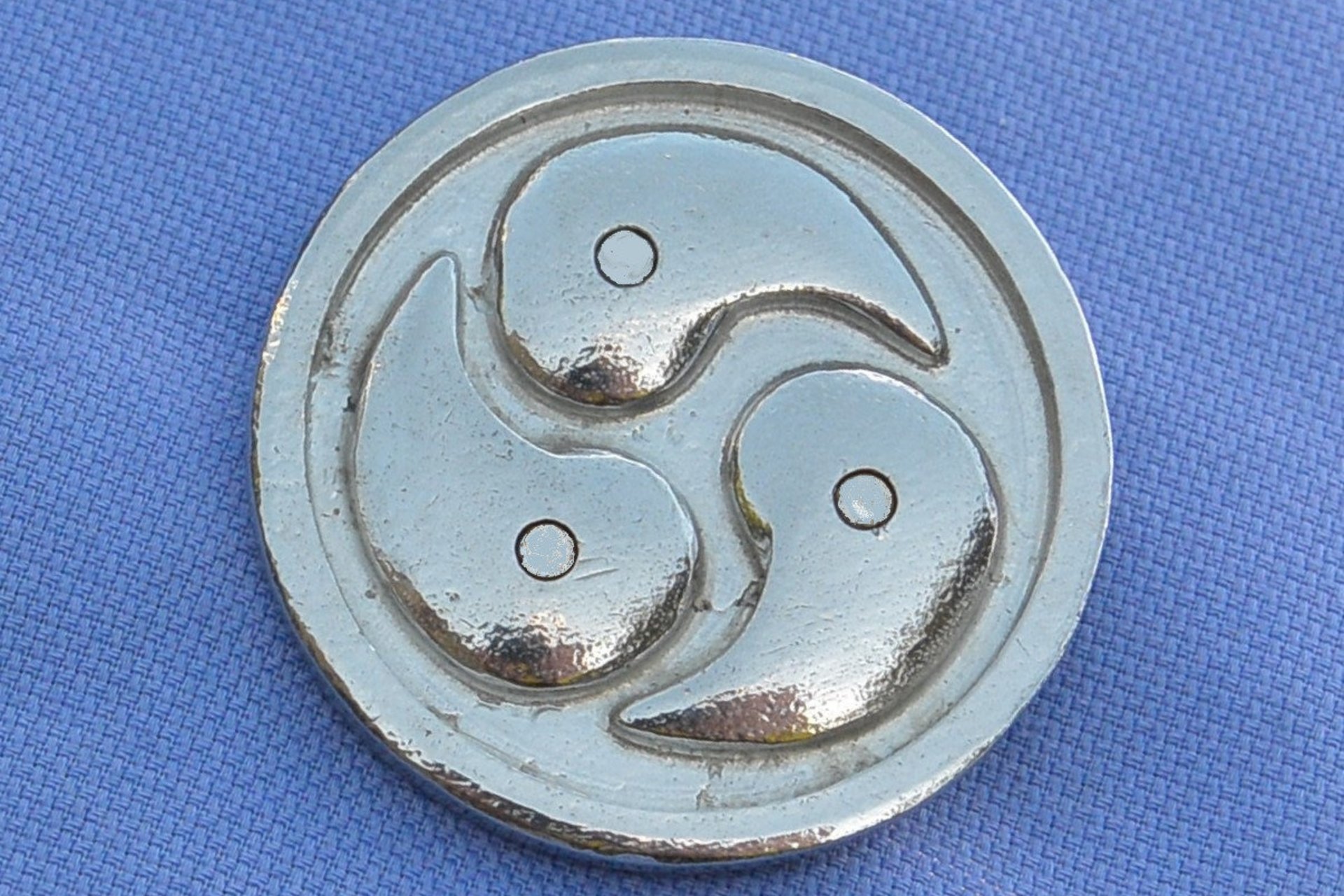 BDSM Brooch, 3 cm across