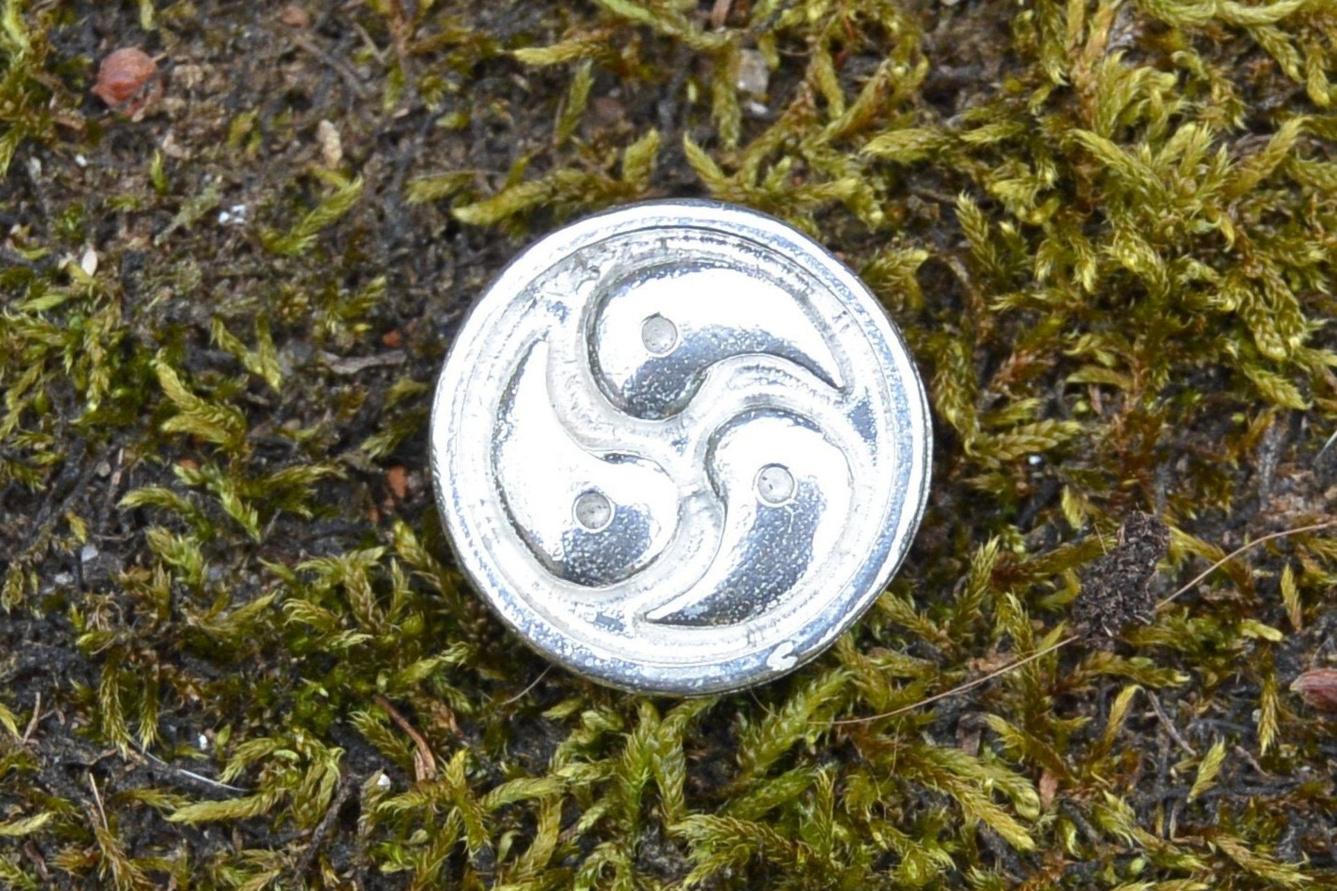 BDSM Lapel Pin. Hand Cast Pewter. 
