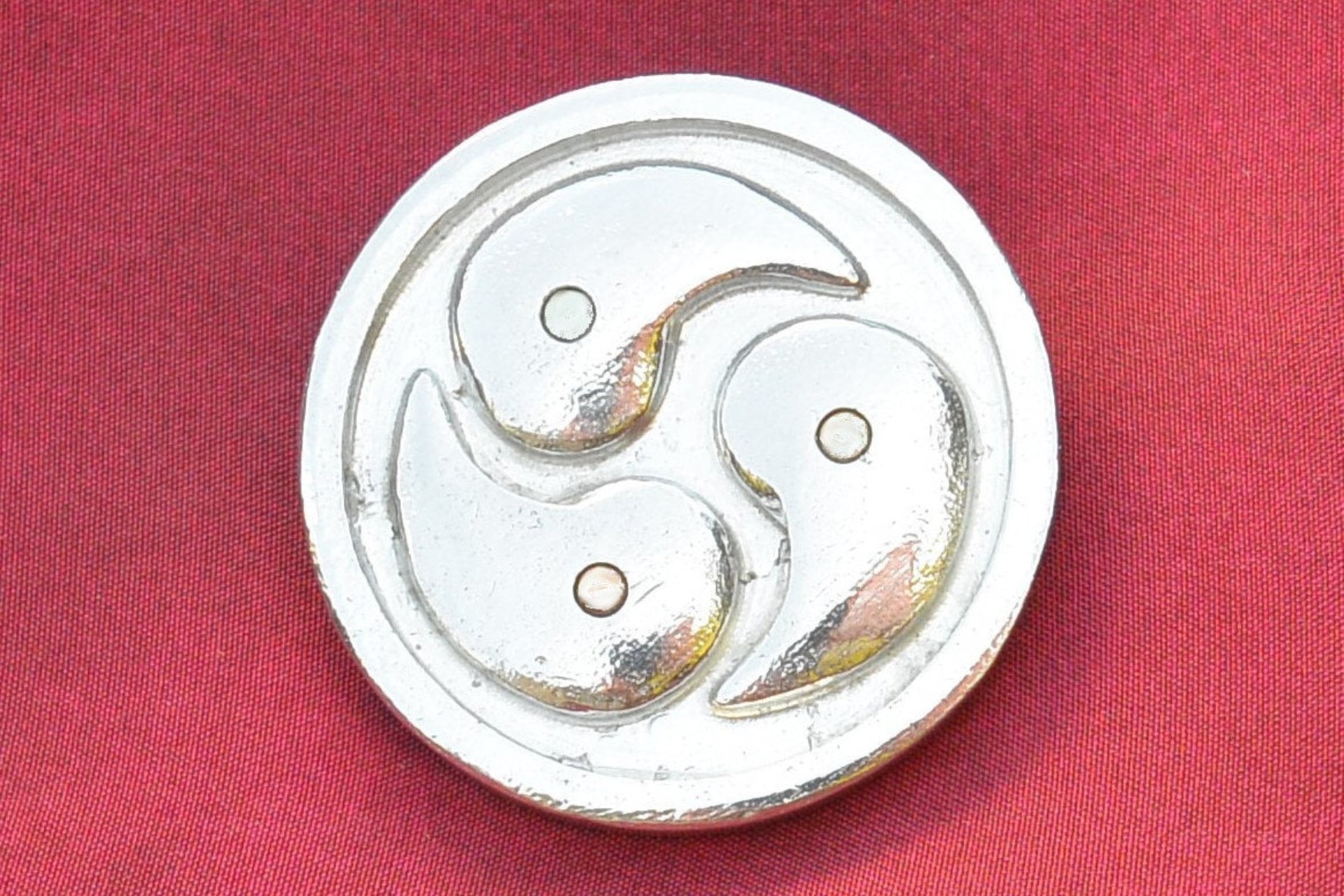 BDSM Brooch, 3 cm across